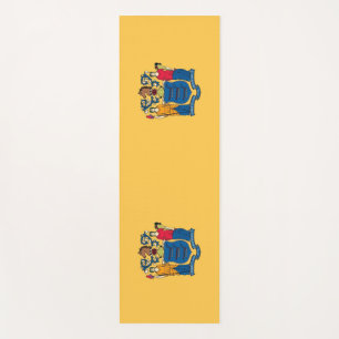 Patriotic Yoga Mats with flag of New Jersey