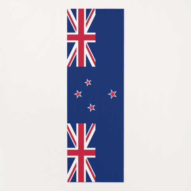 Patriotic Yoga Mats with flag of New Zealand (Front)