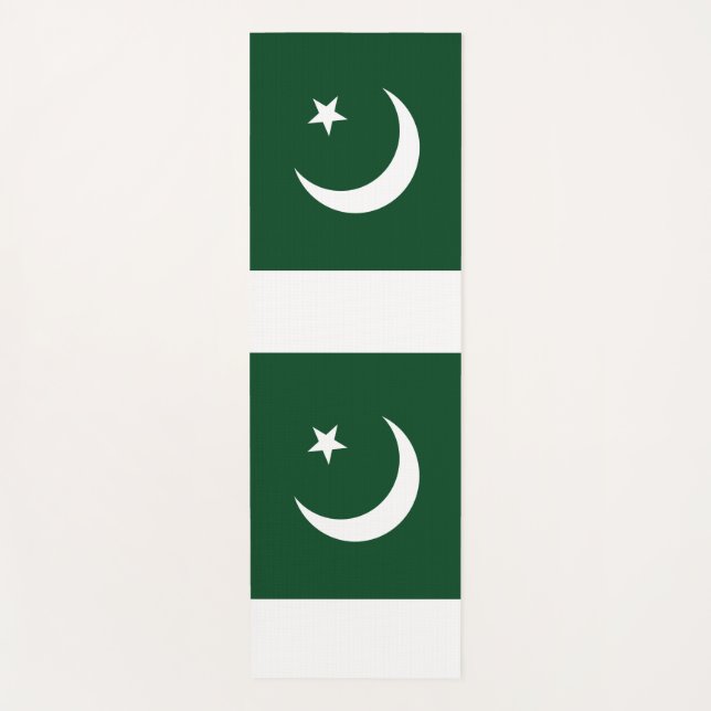 Patriotic Yoga Mats with flag of Pakistan (Front)
