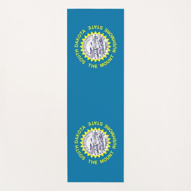 Patriotic Yoga Mats with flag of South Dakota (Front)