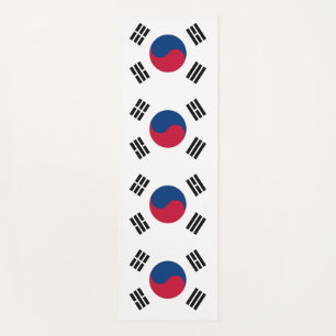 Patriotic Yoga Mats with flag of South Korea