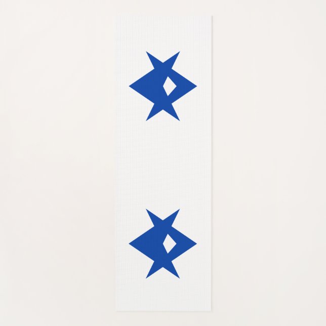 Patriotic Yoga Mats with flag of Toyota City (Front)