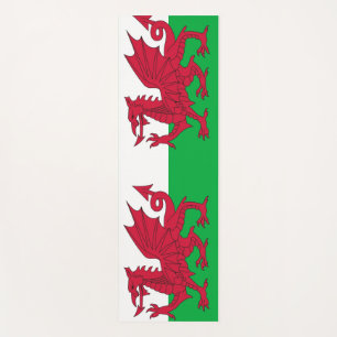 Patriotic Yoga Mats with flag of Wales, UK