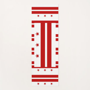 Patriotic Yoga Mats with flag of Washington DC