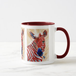 Patriotic Zebra Mug