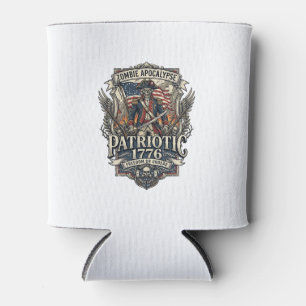 Patriotic Zombie Patriot General Zombie Apocalypse Can Cooler