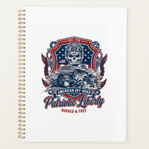 Patriotique 1776 Hors Route Crâne Monster Truck Lo