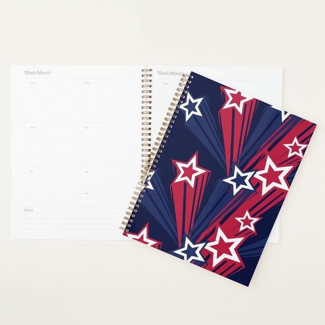 Patriotique 4 juillet Étoiles Rouge Blanc Et Bleu (Créateur téléchargé)
