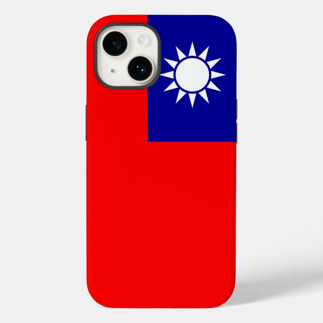Patriotique Apple Coque-Mate, Taïwan drapeau Coque (Verso)