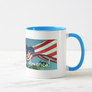Patriotique Bonjour Amérique Beverage Mug