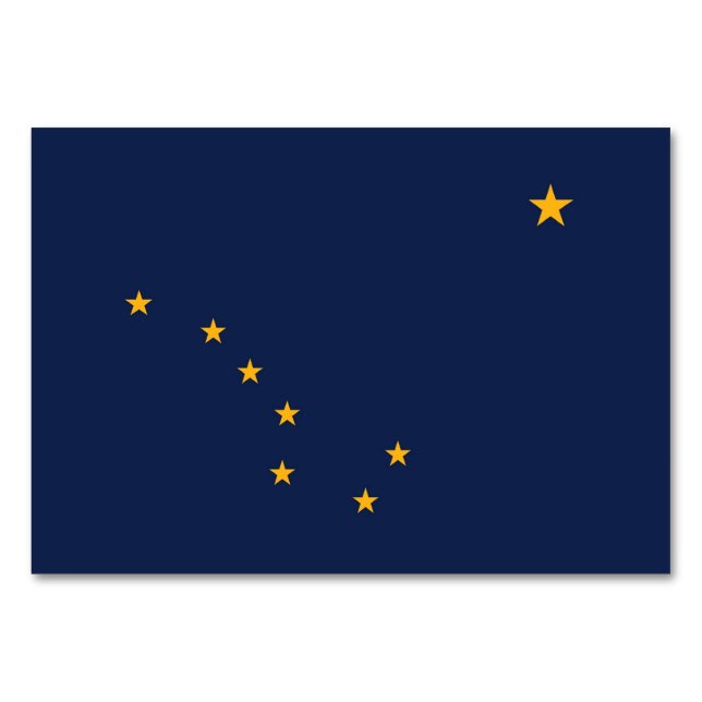 Patriotique, carte de table spéciale avec Drapeau  (Devant)