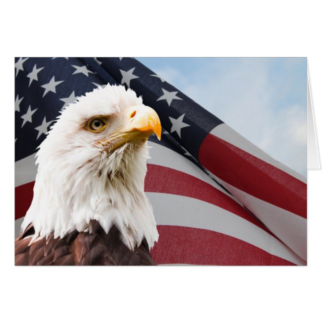 Patriotique de l'aigle américain (Devant horizontal)