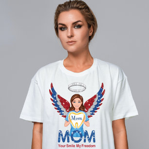 Patriotique Dental Mom Angel - T-shirt Parties sci