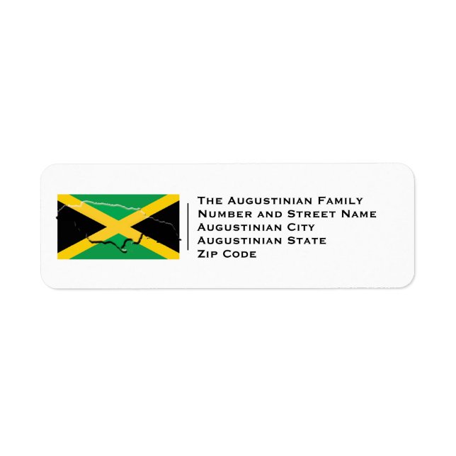 Patriotique | Drapeau jamaïcain | JAMAICA Adresse  (Devant)