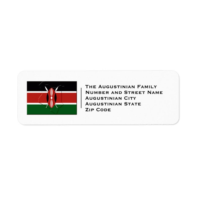 Patriotique | Drapeau KENYA (Devant)