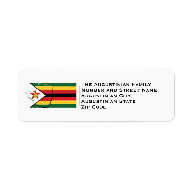 Patriotique | DRAPEAU ZIMBABWE (Devant)