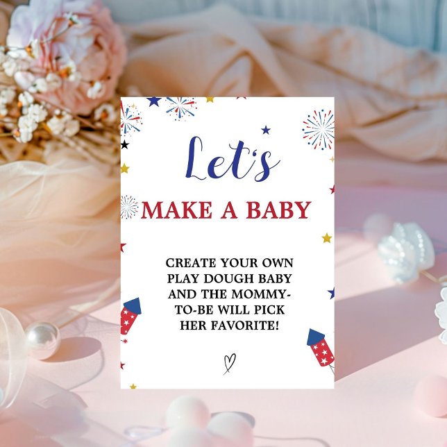 Patriotique faisons un signe de jeu Baby shower bé (Créateur téléchargé)
