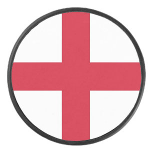 Patriotique hockeyeur avec drapeau d'Angleterre