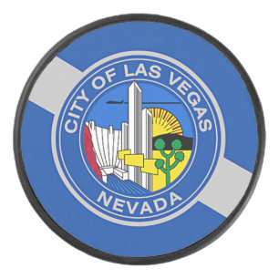 Patriotique hockeyeur avec drapeau de Las Vegas.