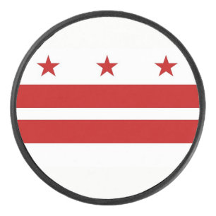 Patriotique hockeyeur avec drapeau de Washington D