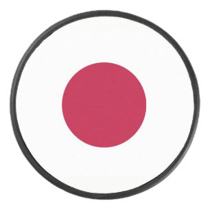 Patriotique hockeyeur avec drapeau du Japon