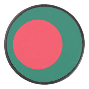 Patriotique hockeyeuse avec drapeau du Bangladesh