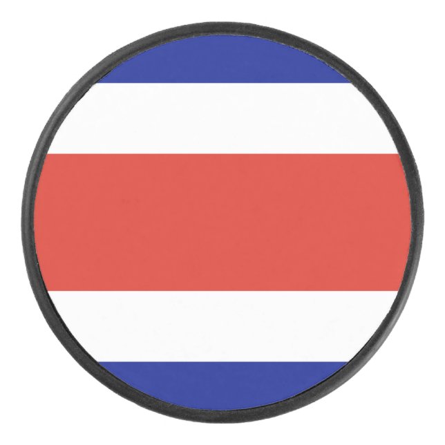 Patriotique hockeyeuse avec drapeau du Costa Rica (Devant)