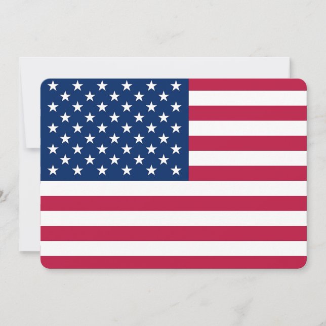 Patriotique, invitations spéciales avec Drapeau de (Devant)