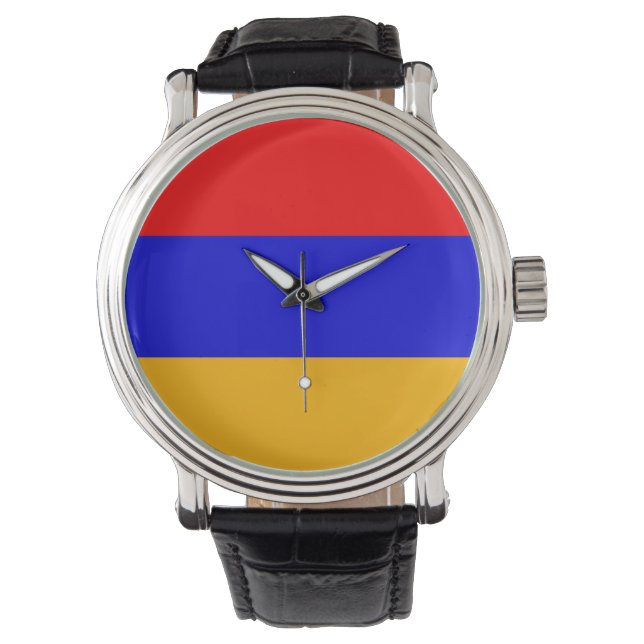 Patriotique, montre spéciale avec Drapeau d'Arméni (devant)