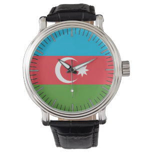 Patriotique, montre spéciale avec Drapeau d'Azerba