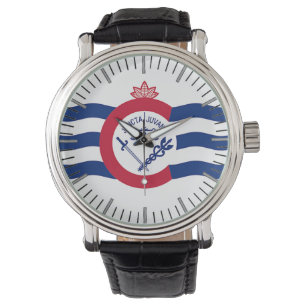 Patriotique, montre spéciale avec drapeau de Cinci