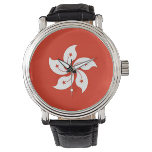 Patriotique, montre spéciale avec Drapeau de Hong 