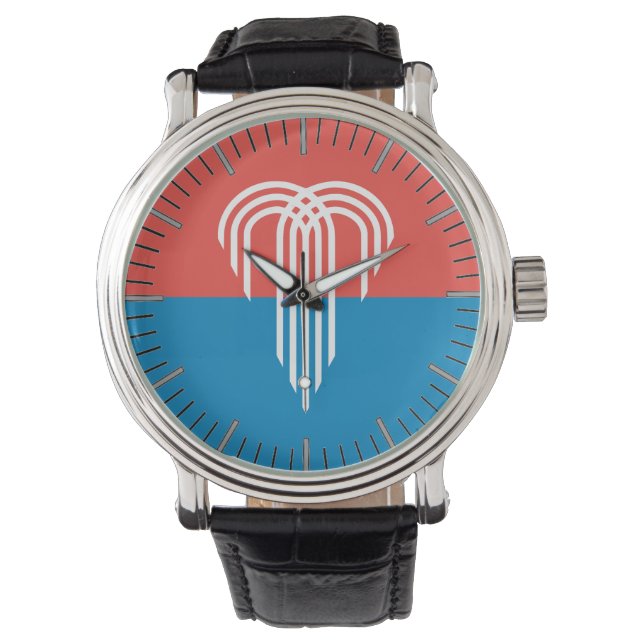 Patriotique, montre spéciale avec drapeau de Kansa (devant)
