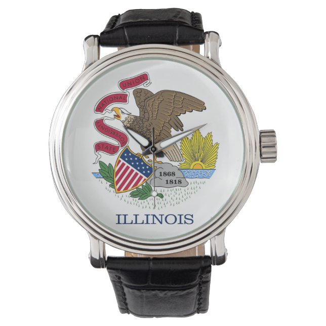 Patriotique, montre spéciale avec drapeau de l'Ill (devant)