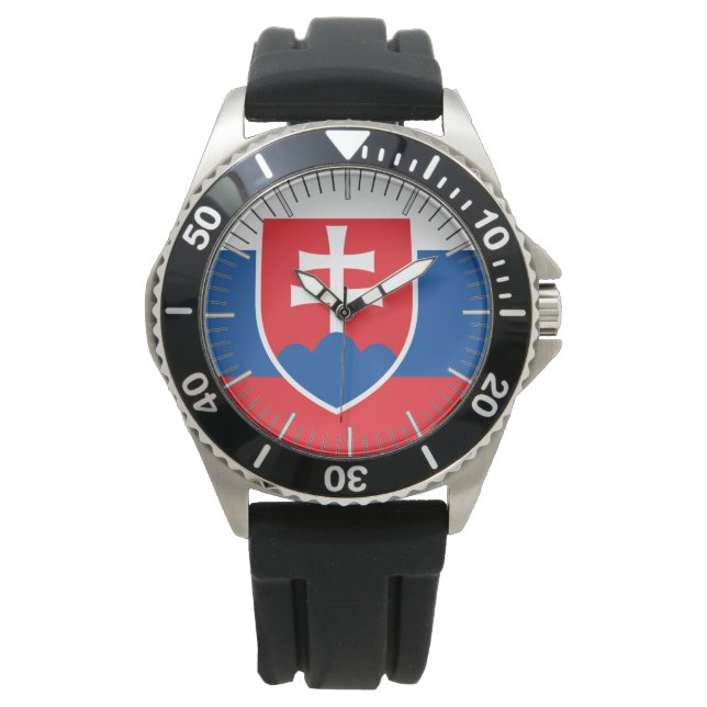 Patriotique, montre spéciale avec Drapeau de Slova (devant)