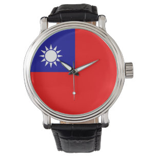 Patriotique, montre spéciale avec Drapeau de Taïwa