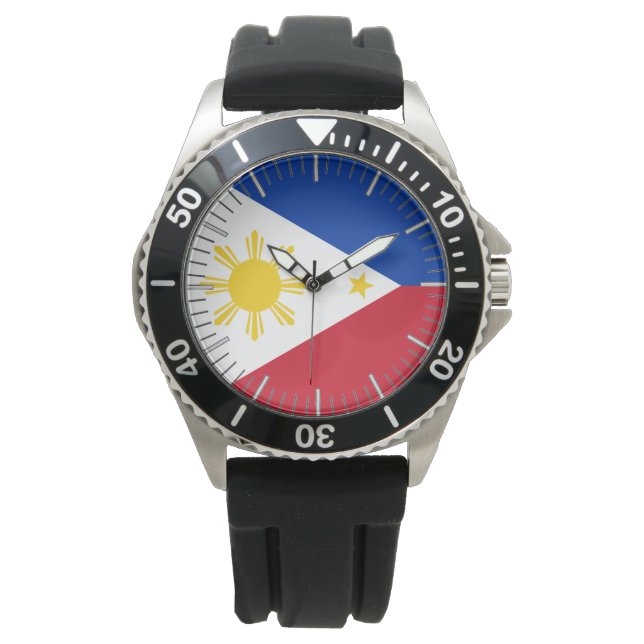 Patriotique, montre spéciale avec drapeau des Phil (devant)