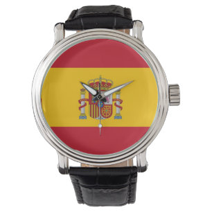 Patriotique, montre spéciale avec Drapeau d'Espagn