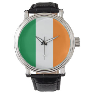 Patriotique, montre spéciale avec Drapeau d'Irland
