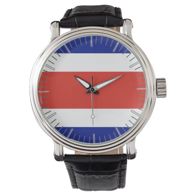 Patriotique, montre spéciale avec Drapeau du Costa (devant)