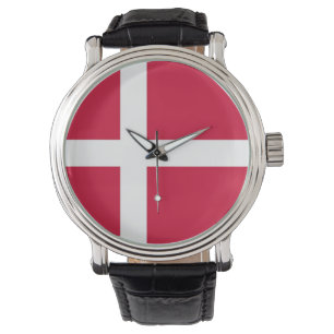 Patriotique, montre spéciale avec drapeau du Danem