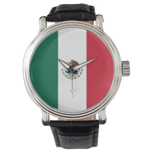Patriotique, montre spéciale avec Drapeau du Mexiq