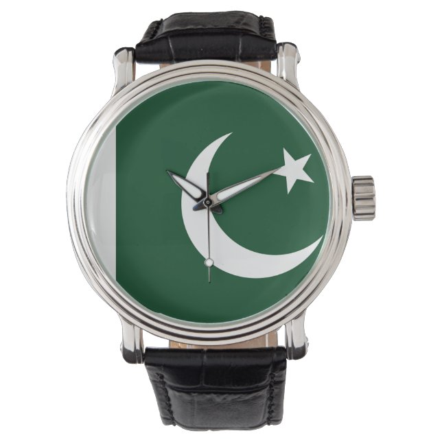 Patriotique, montre spéciale avec Drapeau du Pakis (devant)