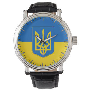 Patriotique, montre spéciale avec drapeau d'Ukrain