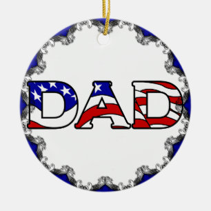 Patriotique papa Ornement de Noël