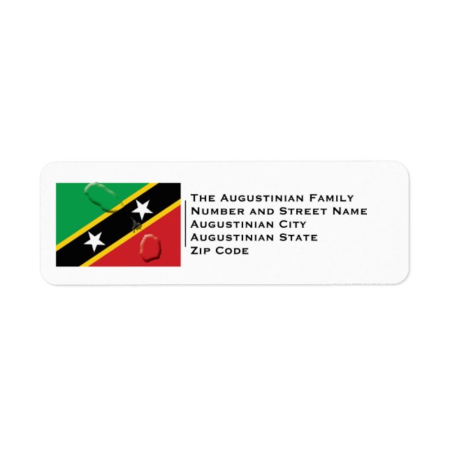 Patriotique | ST KITTS ET NEVIS FLAG (Devant)