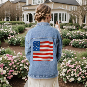 PATRIOTIQUE USA FLAG DENIM JACKET