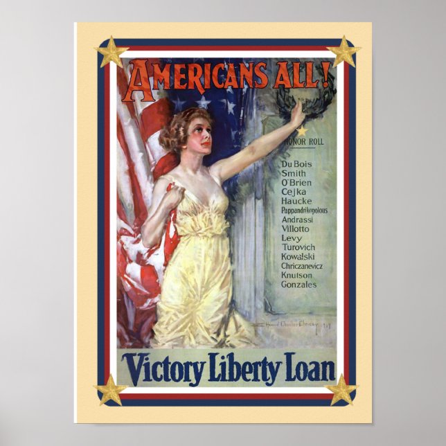 Patriotique USA - Poster du prêt Liberty (Devant)