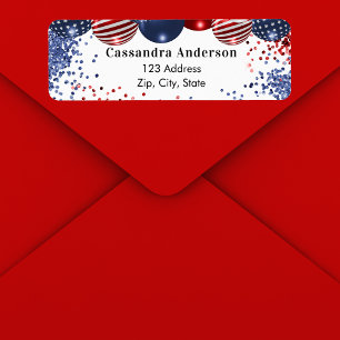 Patriotique USA rouge blanc drapeau bleu adresse d