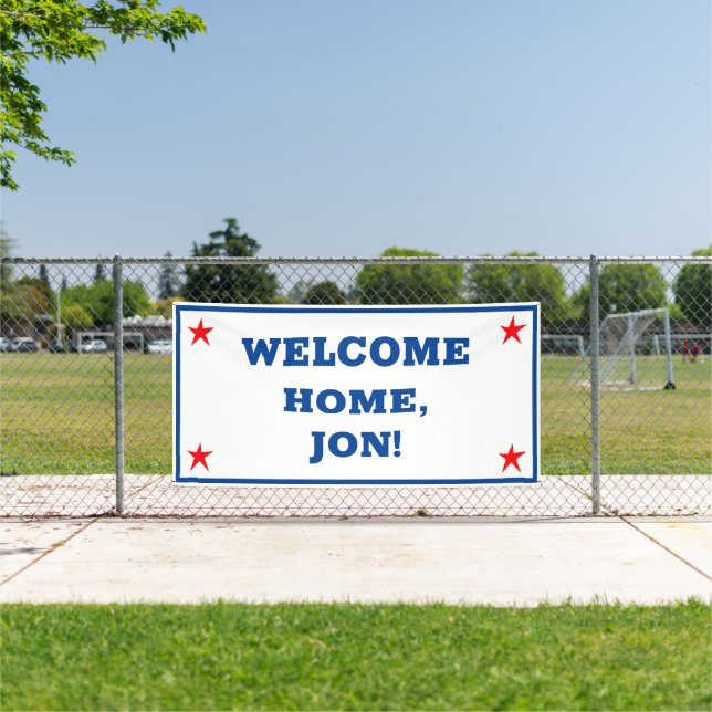 Patriotique USA Welcome Accueil Bannière (Insitu)